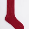 Ribbed Silk Socks