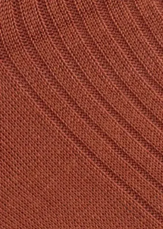 Ribbed Silk Socks