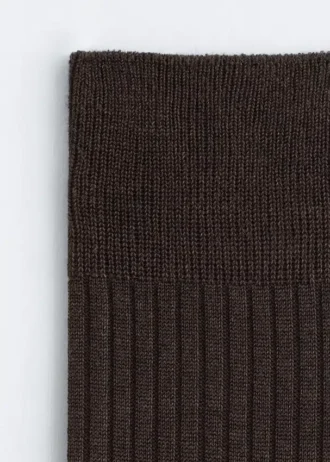Ribbed Silk Socks