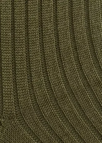 Ribbed Silk Socks