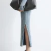 Ribbed Zip-Up Maxi Dress