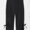 Ribbon-Detailed Capri Trousers