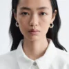 Ridged Hoop Earrings