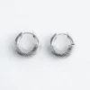 Ridged Hoop Earrings