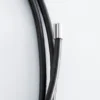 Ring-Pendant Leather Necklace