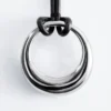 Ring-Pendant Leather Necklace