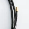 Ring-Pendant Leather Necklace