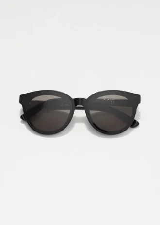 Round-Frame Acetate Sunglasses