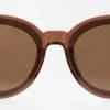 Round-Frame Acetate Sunglasses