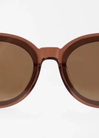 Round-Frame Acetate Sunglasses