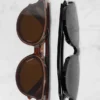 Round-Frame Acetate Sunglasses