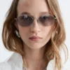 Round Wire-Frame Sunglasses