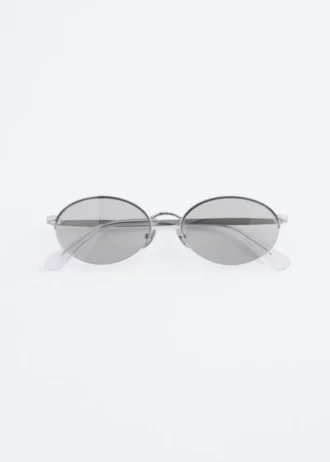 Round Wire-Frame Sunglasses