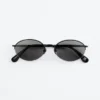 Round Wire-Frame Sunglasses