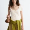 Ruched Bust Jersey Top