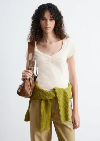 Ruched Bust Jersey Top