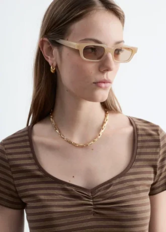 Ruched Bust Jersey Top
