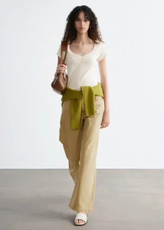 Ruched Bust Jersey Top