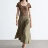Ruched Bust Jersey Top
