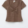 Ruched Bust Jersey Top