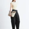 Ruched Cap-Sleeve Top
