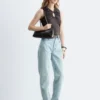 Ruched Keyhole-Neck Top