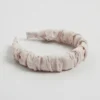 Ruched Linen Alice Headband