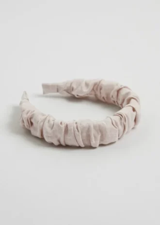 Ruched Linen Alice Headband