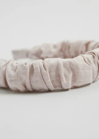 Ruched Linen Alice Headband