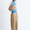 Ruched Mock-Neck Top