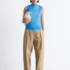 Ruched Mock-Neck Top
