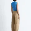 Ruched Mock-Neck Top