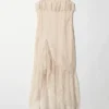 Ruffle Lace Midi Dress