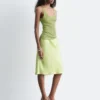 Satin Knee-Length Slip Skirt