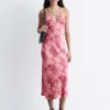Satin Slip Midi Dress