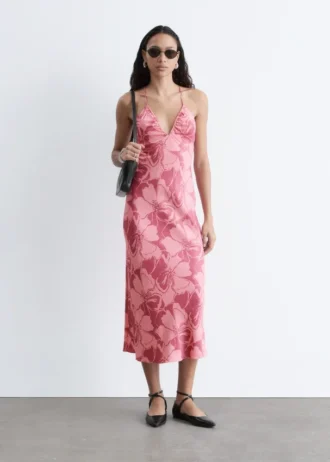 Satin Slip Midi Dress