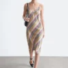 Satin Slip Midi Dress