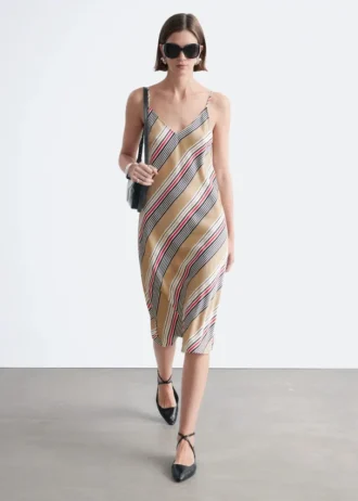 Satin Slip Midi Dress