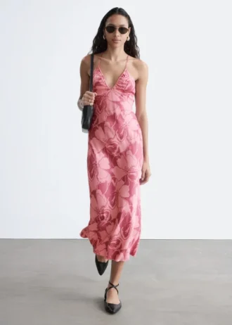 Satin Slip Midi Dress