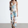 Satin Slip Midi Dress