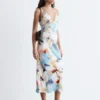 Satin Slip Midi Dress