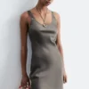 Satin Slip Mini Dress