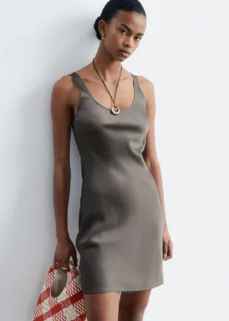 Satin Slip Mini Dress