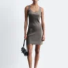 Satin Slip Mini Dress