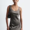 Satin Slip Mini Dress