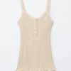 Scalloped Tank Top