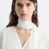 Scarf-Detail Wrap Mini Dress