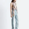 Scarf-Neck Silk Top