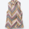 Scarf-Neck Silk Top