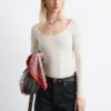 Scoop-Neck Bodysuit